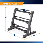 3 Level Dumbbell Rack