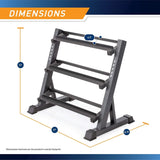 3 Level Dumbbell Rack