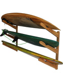 Soporte de pared de madera COR para tablas de SUP y surf