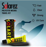 Solarez Kits de voyage de réparation de planche de surf en résine polyester UV Cure